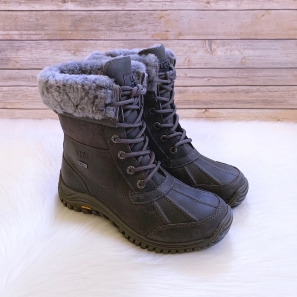UGG Grey Adirondack Boot II Luxe Quilt Waterproof